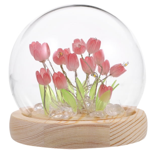 1 juego de lámpara de noche DIY para dormitorio, luz de tulipán, lámpara de noche decorativa, herramientas de iluminación hechas a mano