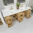 thumbnail image 5 of Cadiz 84" Double Bath Vanity in Washed Ash Grey with White Composite Stone Top, 5 of 16