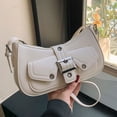 thumbnail image 3 of Bolso bandolera para mujer, bolsos de hombro para mujer, bolsos de hombro, bolsos para mujer, bolsos pequeños tipo hobo con forma de bola de masa, bolso de mano de piel vegana para mujer, 3 of 6
