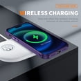 thumbnail image 2 of Cover for iPhone 12 Pro Max Case,Metal Lens Protector Slim Shockproof TPU Bumper Case PC Back Cover,Support Wireless Charging,deeppurple, 2 of 9