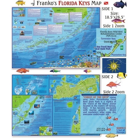 Franko Maps Florida Keys Scuba Diving Guide and