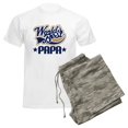 thumbnail image 6 of CafePress - Papa (Worlds Best) Men's Light Pajamas - Men's Light Loose Fit Cotton Pajama Set, 6 of 7