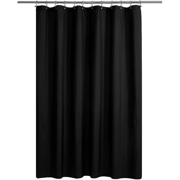 Ultimate Waterproof Fabric Shower Curtain Or Liner Breathable Tpu Machine Washable Use For Bath Tub Stall In Home And Hotel Black 72 X72 Com Ultimate Waterproof Fabric Shower, Hotel Shower Curtain No Liner Needed