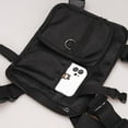 thumbnail image 1 of Bolsa de pecho para deportes al libre, práctica, multifunción, con correa de hombro ajustable, mochila frontal para correr, y actividades, 1 of 10