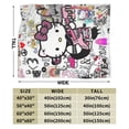 thumbnail image 2 of Hello Kitty Blanket, Super Soft Throw Blanket, Cozy Flannel Blankets For Boys Girls, Warm Blankets For Couch Sofa Bed, 40"X30", 2 of 9