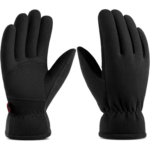 NCY Winter Gloves for Men Women: -20°F Thermal Warm Deerskin Polar Fleece Cotton Glove