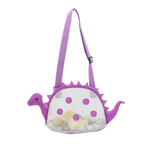 Bolsa de playa grande de malla Poaug para almacenamiento de textiles para el hogar, bolsa de playa con diseño de dinosaurio, bolsa de viaje, bolsa para guardar juguetes de arena, bolsa de compras