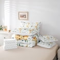 thumbnail image 6 of Manfei Cute Giraffe Lion Twin Bedding Sets 7pcs, Kawaii Zebra Elephant Bedding Comforter Set, Watercolor Eucalyptus Leaves Sheet Sets, Luxury Bedroom Decor, 6 of 8