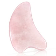 Niceauty Natural Pink Jade Stone Body Face Eye Scraping Plate Acupuncture Massage Relaxation Tool Gua Sha Massager Facial Eye Beauty Accessories