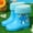 Blue, variant on Lujianch Kids Shoes Short Rain Boots For Womens Ankle Rainboot Slip On Garden Boot Rubber Shoes Girls Winter Boots
