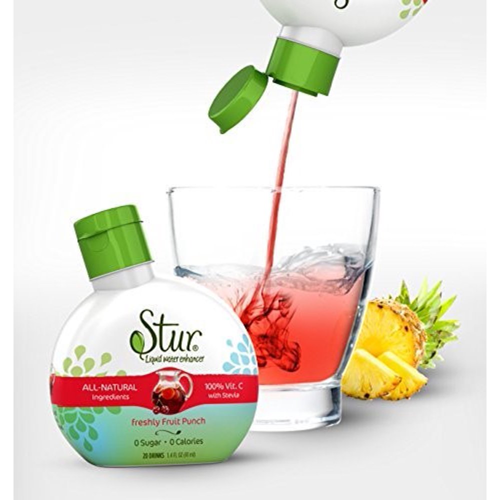 Stur Fruit Punch AllNatural Stevia Water Enhancer, 1.42 Fluid
