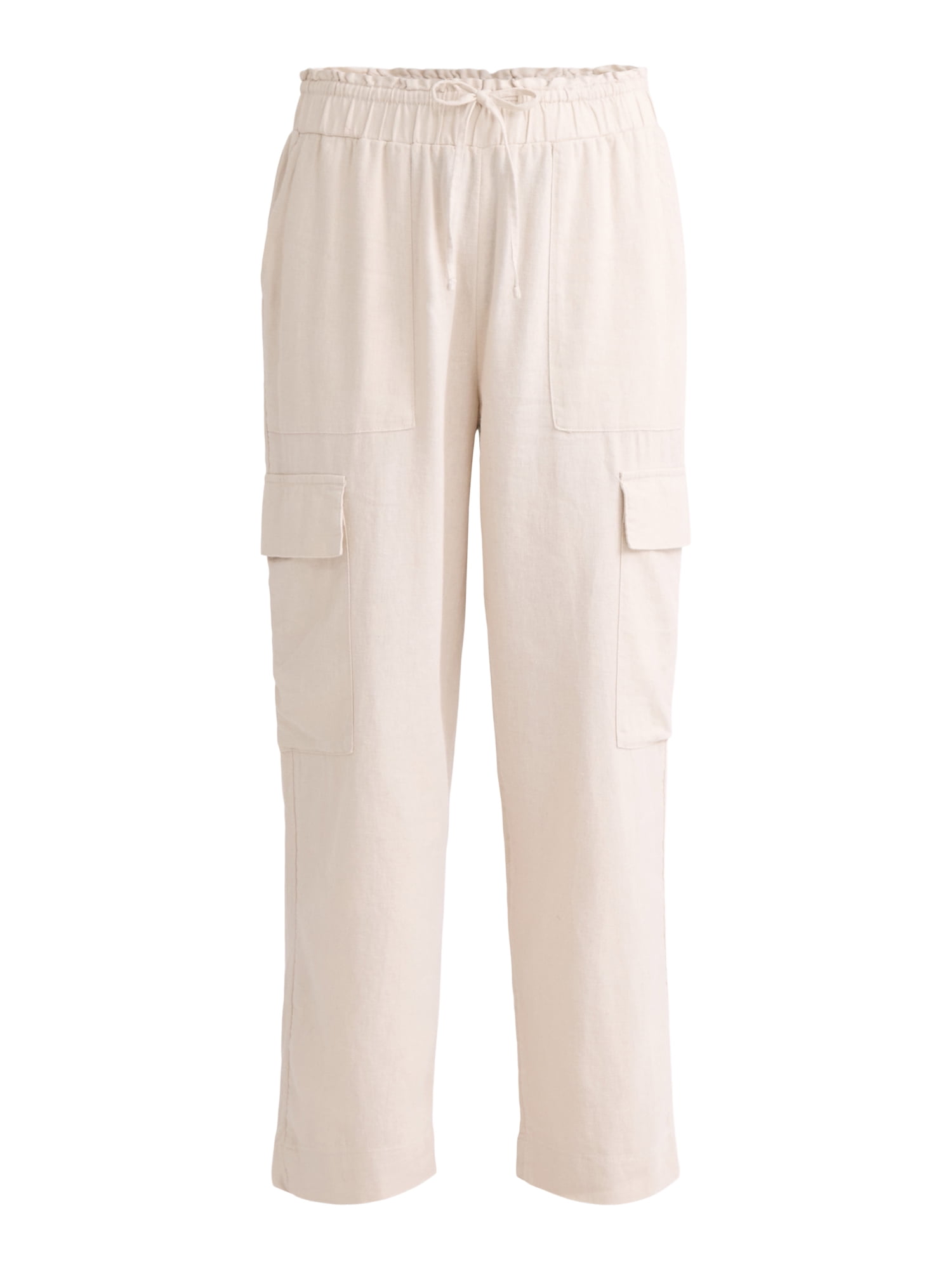 Time and Tru Linen Straight Pant, 27" Inseam, sizes XS-XXXL