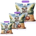 thumbnail image 4 of Happy Father's Day Bulldog Playing Basketball with Best Dad Jersey Pillow Cushion Double Sided Dog Lover Gifts Idea Throw Pillow - 13006, 4 of 4