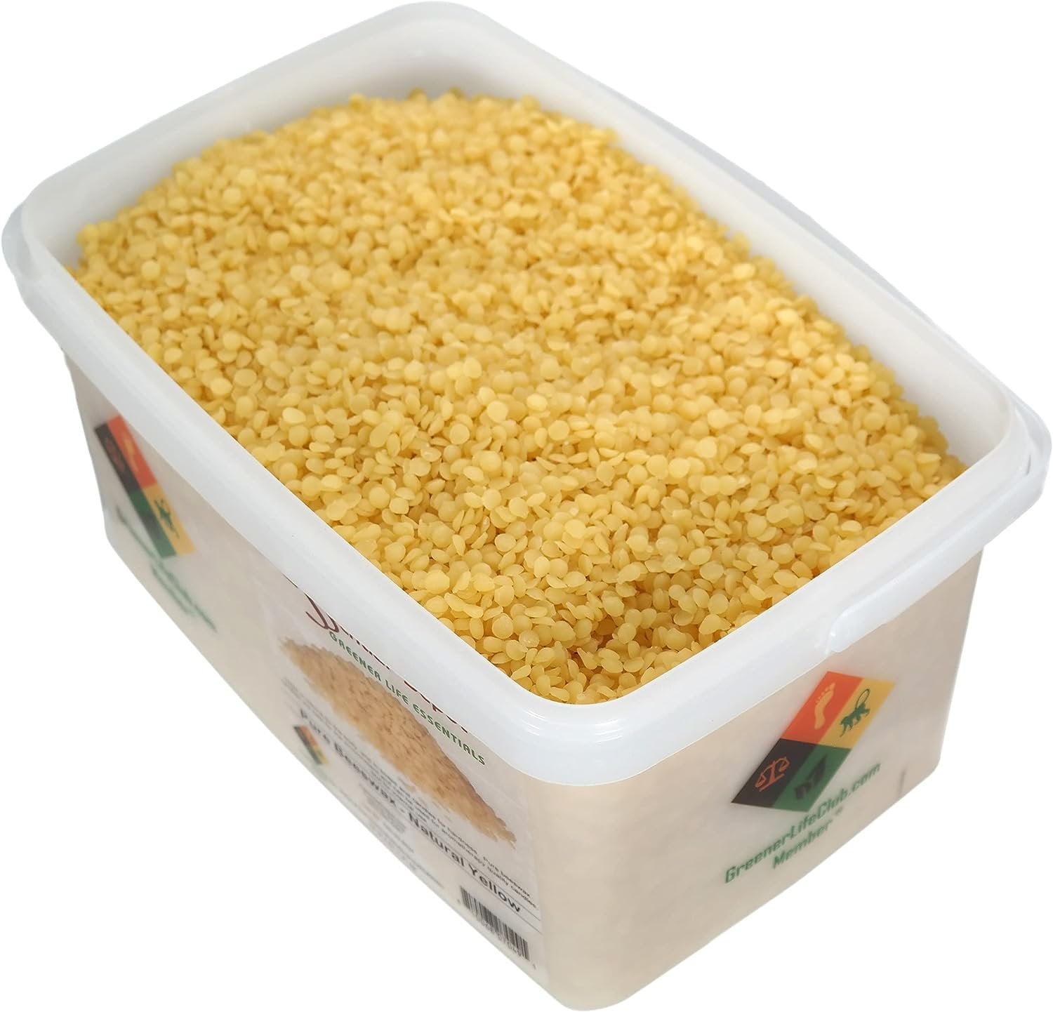 Beeswax - Yellow Pastilles - 4lbs - Greener Life Club Box