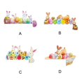 thumbnail image 3 of 2023 Easter Bunny Decor Wooden Stand Cute For Table Door Frame, 3 of 3