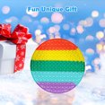 thumbnail image 3 of ZAXARRA Rainbow Fidget Sensory Toy Pop Bubble Stress Relief Toy Keychain, 3 of 9