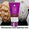thumbnail image 4 of Keratin & Collagen Purple Hair Mask Maca Extract - Protein Deep Conditioner Treatment for Colored Dry and Damaged Hair - Moisturizing & Hydrating Hair, 4 of 4