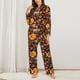 thumbnail image 2 of Balery Woodland Creatures Floral Conjunto de Pijama con Estampado para Mujer, Conjunto de Dos Piezas con Manga Larga, Ropa de Dormir Suave con Bolsillos, Pijamas Cómodos-X-Large, 2 of 7