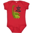 thumbnail image 3 of Inktastic I Love my Mom with Baby and Mommy Brontosaurus Boys or Girls Baby Bodysuit, 3 of 5