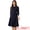 Dark Blue, variant on Unique Bargains Women's 2 Piece Outfits Long Sleeve Jacket Pleated Skirt Suit Sets M Lake Blue