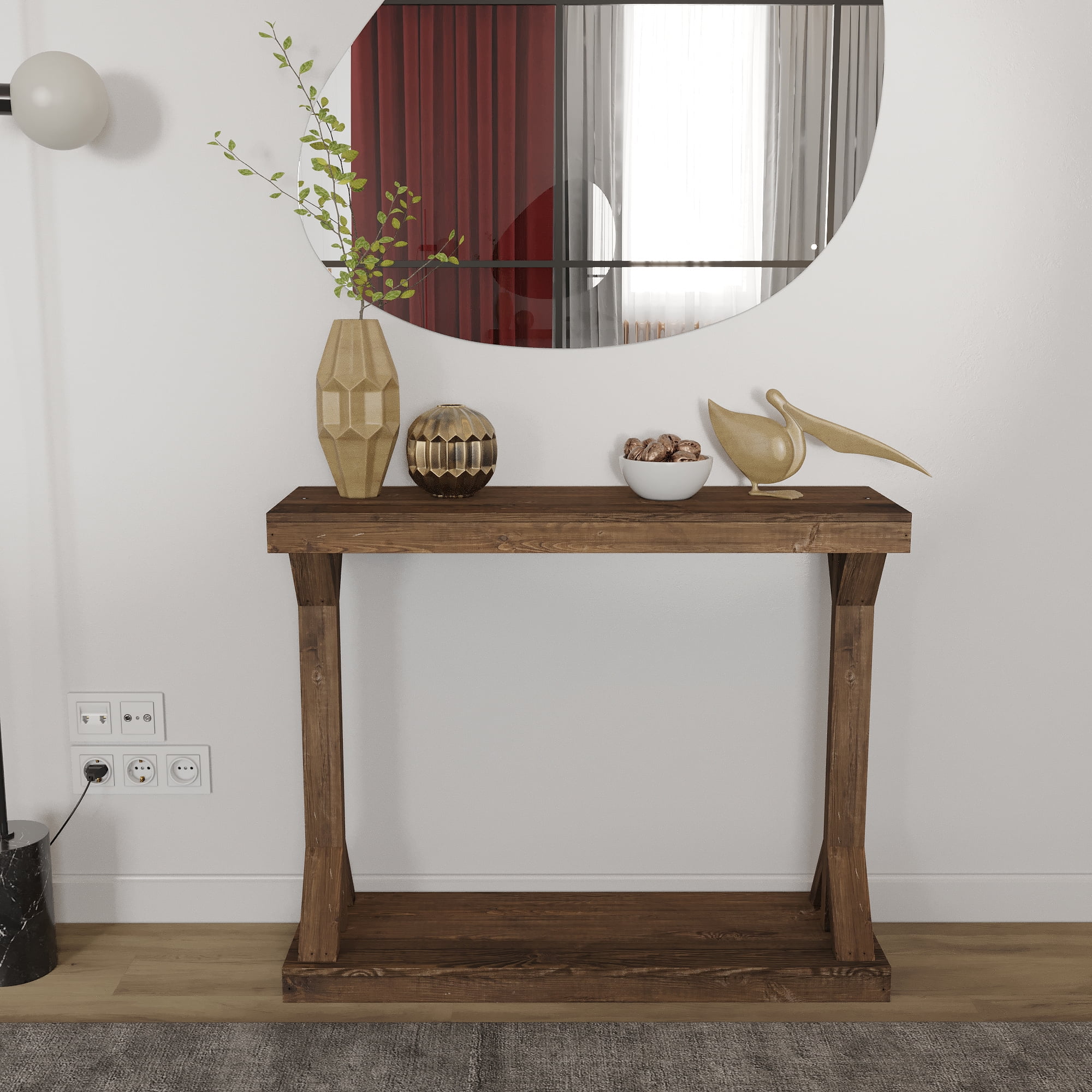 Small wood discount entry table