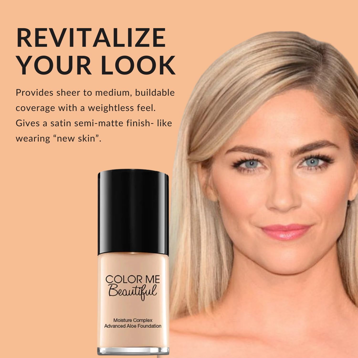 Color Me Beautiful Moisture Complex Advanced Aloe Foundation - Aloe for All Skin Types - Ivory