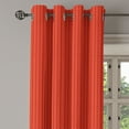 thumbnail image 3 of Ambesonne Modern Grommet Curtain, Hand Made Old Knitting, 50" x 54", Scarlet Black and Red, 3 of 6