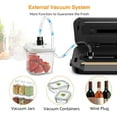 thumbnail image 5 of Vacuum Sealer, 75KPa Vacuum Sealer Machine, 5-in 1 Fully Automatic Food Sealer with Starter Kits with 15 Bags, Food Vacuum Saver for Dry/Wet Food, with Cutter, Easy Clean, Compact, 5 of 6