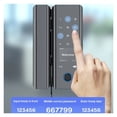 thumbnail image 3 of Door Lock, Tuya WIIF Smart Door Lock Finrprint Password Card NFC APP Key Unlock Electronic Lock Feless Fe S Push Sliding Door ,Easy to Install, 3 of 7