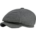 thumbnail image 3 of CoCopeaunts Newsboy Hats for Women Autumn Winter Hat Retro Octagonal Newsboy Cap Vintage Plain Beret Hat Outdoor Ivy Cap, 3 of 7