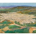 thumbnail image 2 of Sir John Lavery 23x20 Black Ornate Framed Double Matted Museum Art Print Titled: A View of Fez (1919), 2 of 5