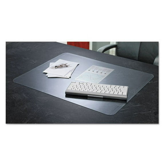 KrystalView Desk Pad with Antimicrobial Protection. Matte Finish, 17 x 12, Clear | Bundle of 2 Each
