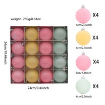 Christmas Balls Flocked Tree Ornaments 2.4in 12pcs Brown Foam Velvet Hanging Plastic Balls Classic Style Durable Metal Buckle Easy Hang Multi-Functional Decorative for Tree Door Wall Porch