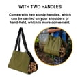 thumbnail image 4 of Bolsa De Leña De Lona Bolsa De Registro De Lona Portátil Bolsa De Madera Duradera Encerada Duradera Kit De Leña Portátil Con Dos Asas Resistentes Para Picnic Camping Al Aire Libre Serendint TO005501-03, 4 of 7