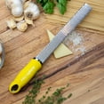 thumbnail image 2 of Microplane Premium Classic Series Zester - Durable Stainless Steel Citrus Grater for Lemon, Ginger, Garlic, and Spices with Sharp Blades and Ergonomic Handle, Dishwasher Safe - Yellow, 2 of 5