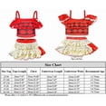 thumbnail image 2 of KAWELL Girls Swimsuit Ocean Princess Tankini Bathing Suit, Size 2T, Red (Girl's), 2 of 4