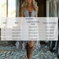 thumbnail image 6 of aohooy Boho Ruffle Dresses for Women Wedding Dresses for Bride Spaghetti Strap Lace Up Maxi Dress Lace Trim Asymmetric Hem 2026 Gray,M, 6 of 6