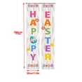 thumbnail image 2 of HongHeng Easter Door Banner Porch Decor - Welcome Peeps Porch Sign - Bunny Hanging Banners Porch Decorations for Front Door Outside Yard Garden Party Supplies, 2 of 3
