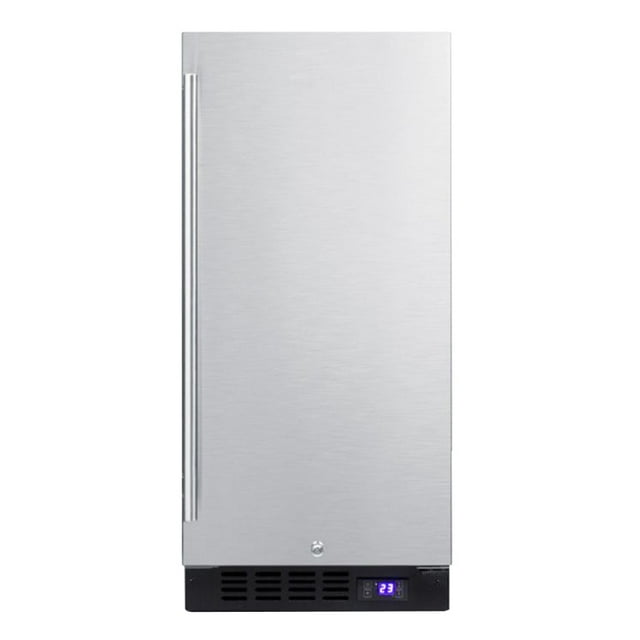 Summit SCFF1533BSS 14 3/4" W Undercounter Freezer w/ (1) Section & (1) Door, 115v