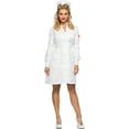 thumbnail image 2 of Women's 1940s WWII Vintage War White Nurse Dress Costume Large 8-10, 2 of 2