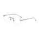 thumbnail image 2 of Gafas Sin Marco Ultraligeras Sin Montura Elegantes Para Hombres Y Mujeres, Gafas Versátiles De Color Gris, 2 of 8