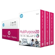 HP Printer Paper, Multipurpose, 8.5" x 11", 20 lb, 96 Bright, White, 1500 Sheets