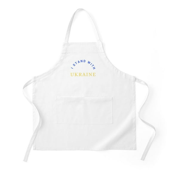 CafePress - Solidarity With UKRAINE - Kitchen Apron with Pockets, Grilling Apron, Baking Apron