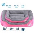thumbnail image 3 of Cama para perros Powerking (rosa), colchoneta impermeable para mascotas y almohadilla para dormir para gatos, gatitos, perros pequeños y cachorros, suave y lavable., 3 of 5
