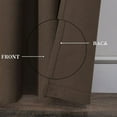 thumbnail image 4 of Cocoa Brown Linen 100% Blackout Curtains for Bedroom - 95 Inches Long Energy Saving Thermal Insulated Window Treatment Curtain Drapes for Living Room (2 Panels,W 52 x L 95 Inch Length), 4 of 14