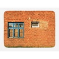 thumbnail image 1 of Industrial Bath Mat, Discarded Ruin with Old Windows and Wall Aged Construction in Suburbs Print, Non-Slip Plush Mat Bathroom Kitchen Laundry Room Decor, 29.5 X 17.5 Inches, Multicolor, Ambesonne, 1 of 2