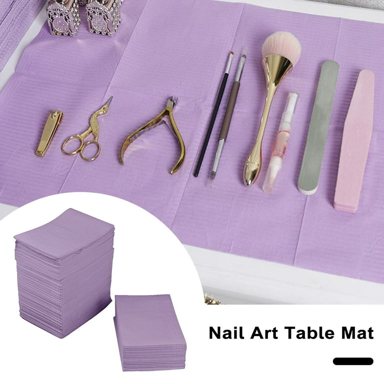 125pcs Tattoo Pad, Manicure Cleaning Mat, Disposable Nail Art