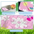 thumbnail image 4 of Manta de pícnic Poedist, impermeable y plegable, 203 x 203 cm, color rosa, 4 of 7