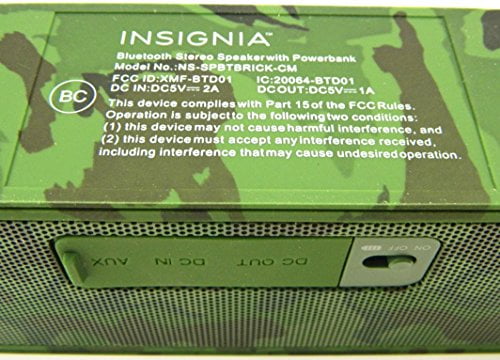 insignia bluetooth stereo speaker with powerbank