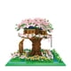 thumbnail image 2 of Casa del árbol con flores rosas y cerezos en invierno para niña, bloques de construcción de partículas, juguete para adultos, accesorios de montaje, 2 of 3